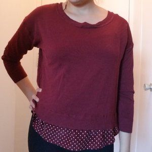 GUC - Maroon 3/4 Sleeve Top